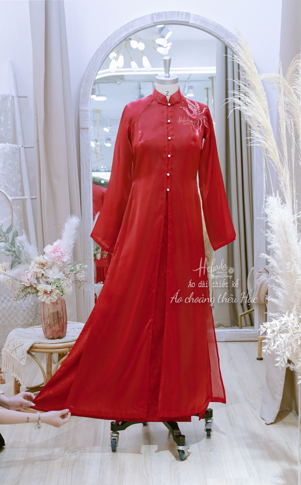 Áo choàng Thêu Hạc 1