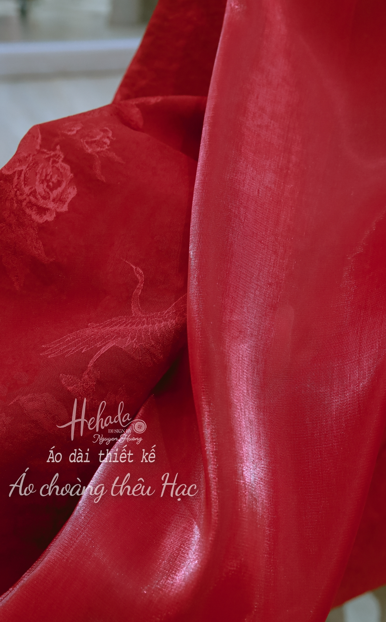 Áo choàng Thêu Hạc 2
