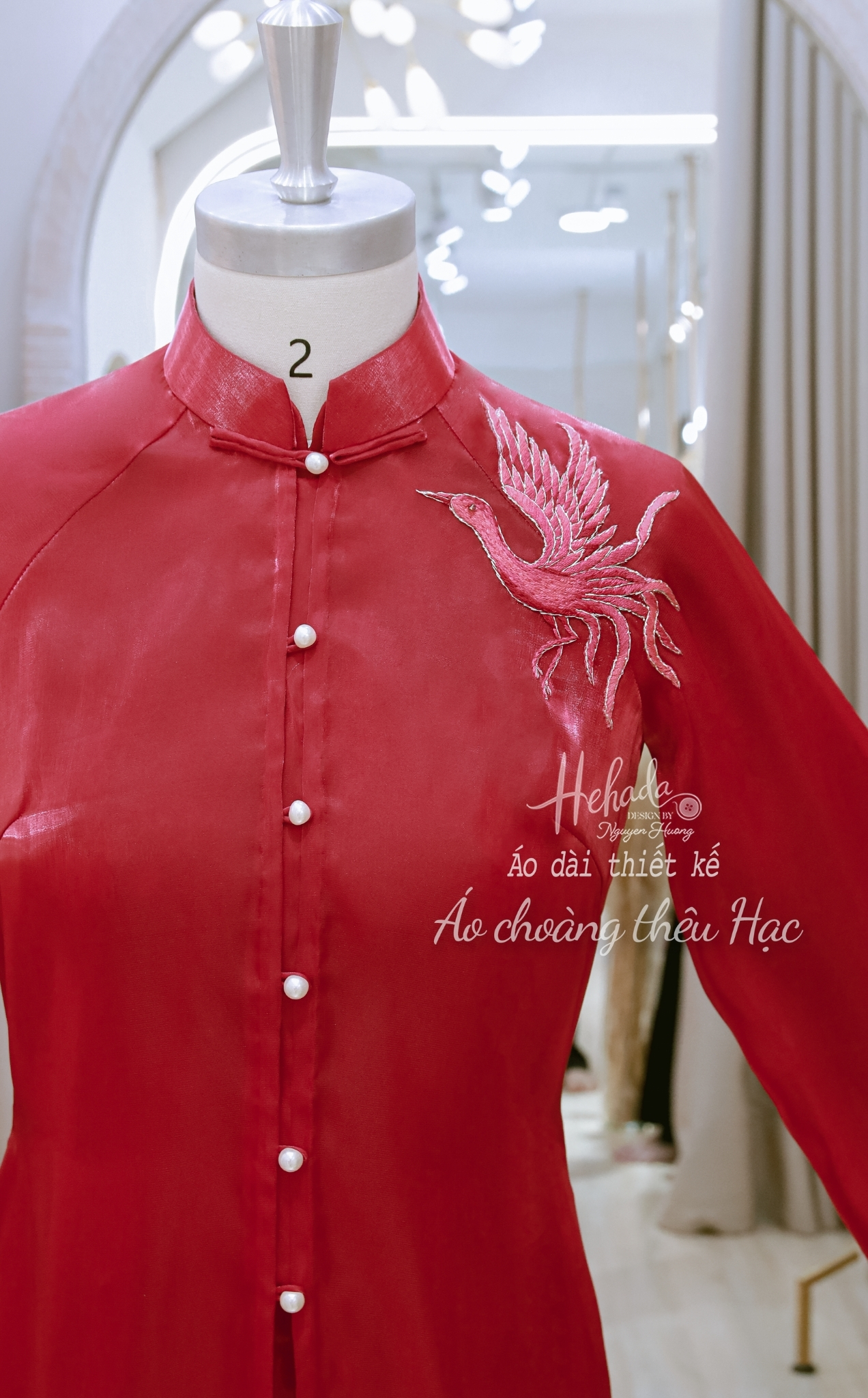 Áo choàng Thêu Hạc 5
