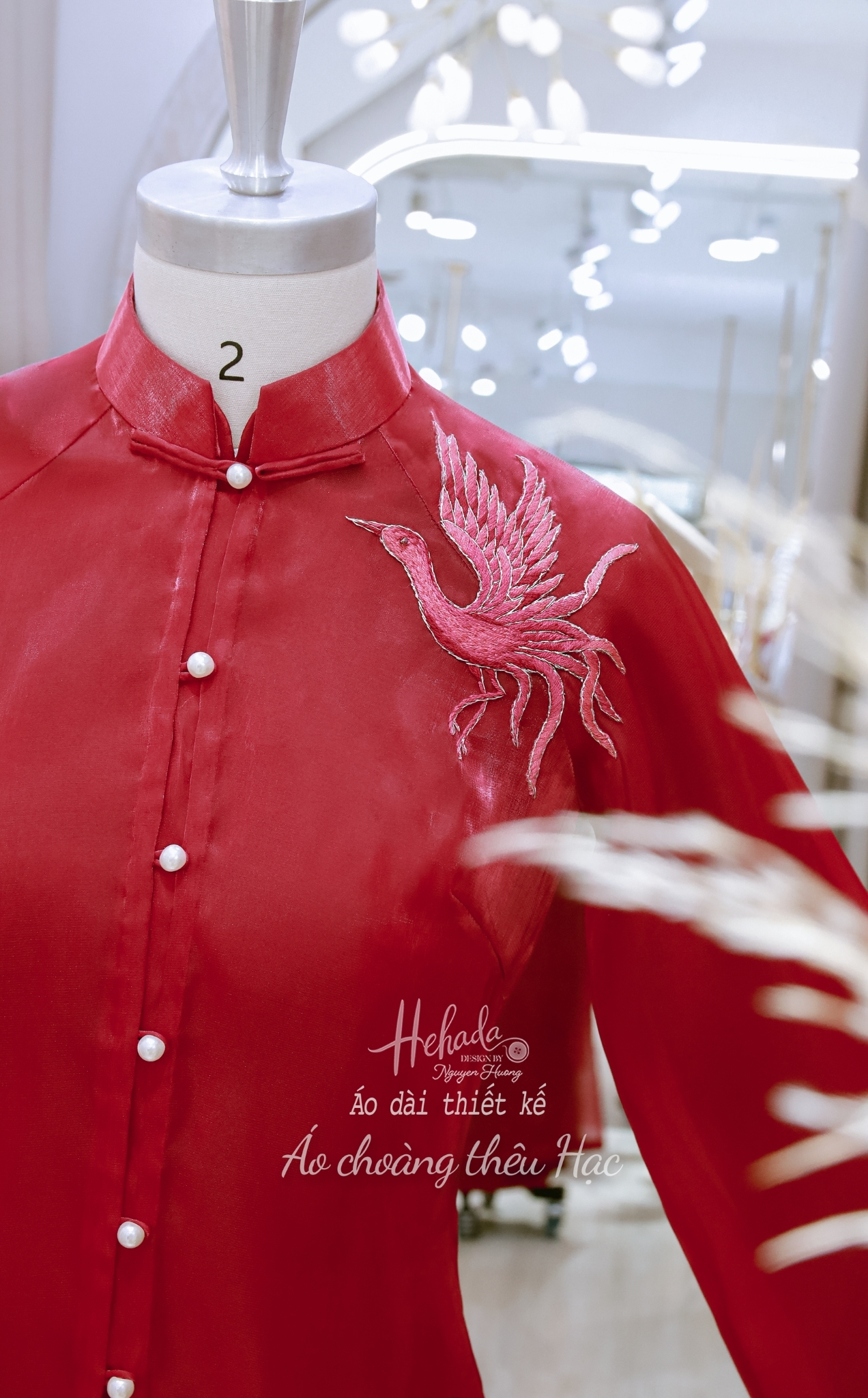 Áo choàng Thêu Hạc 6