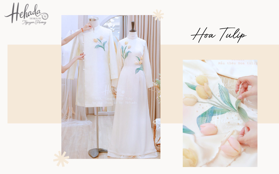 mẫu áo dài cưới đẹp đơn giản
