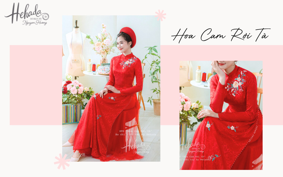 mẫu áo dài cưới đẹp nhất hiện nay