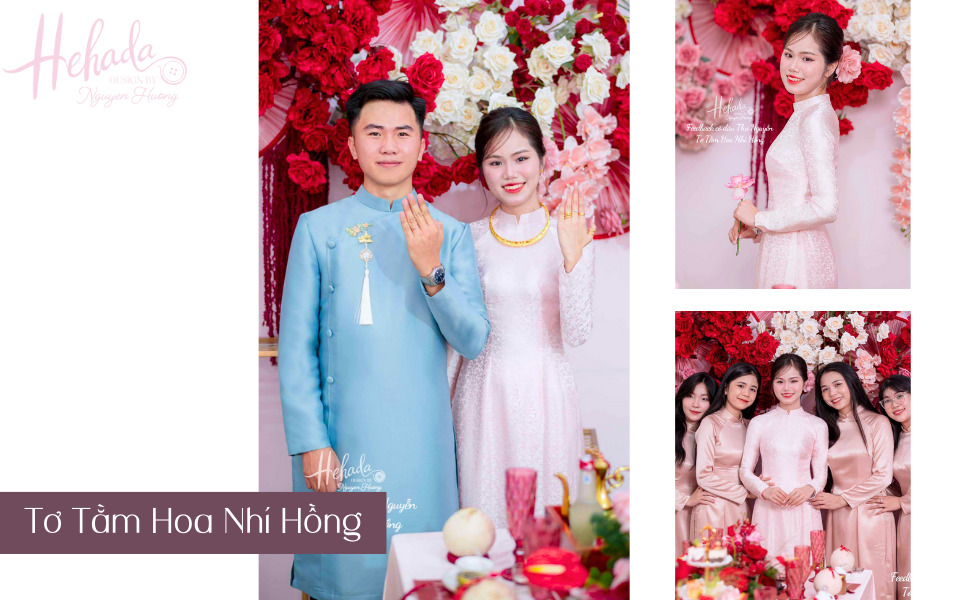 áo dài màu hồng dâu
