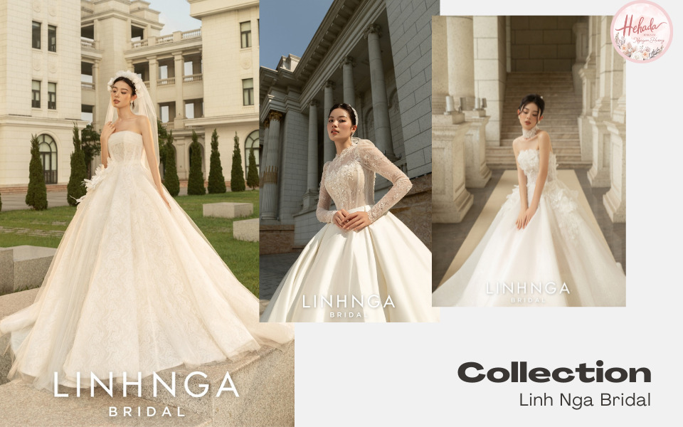 Một số mẫu áo cưới thanh lịch từ Linh Nga Bridal