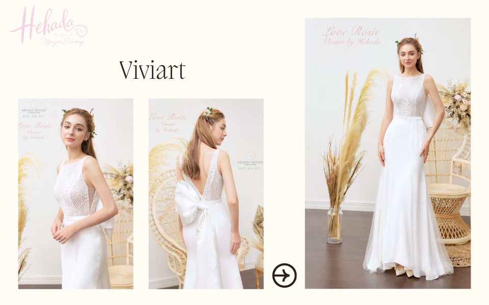 Váy cưới satin dáng trumpet