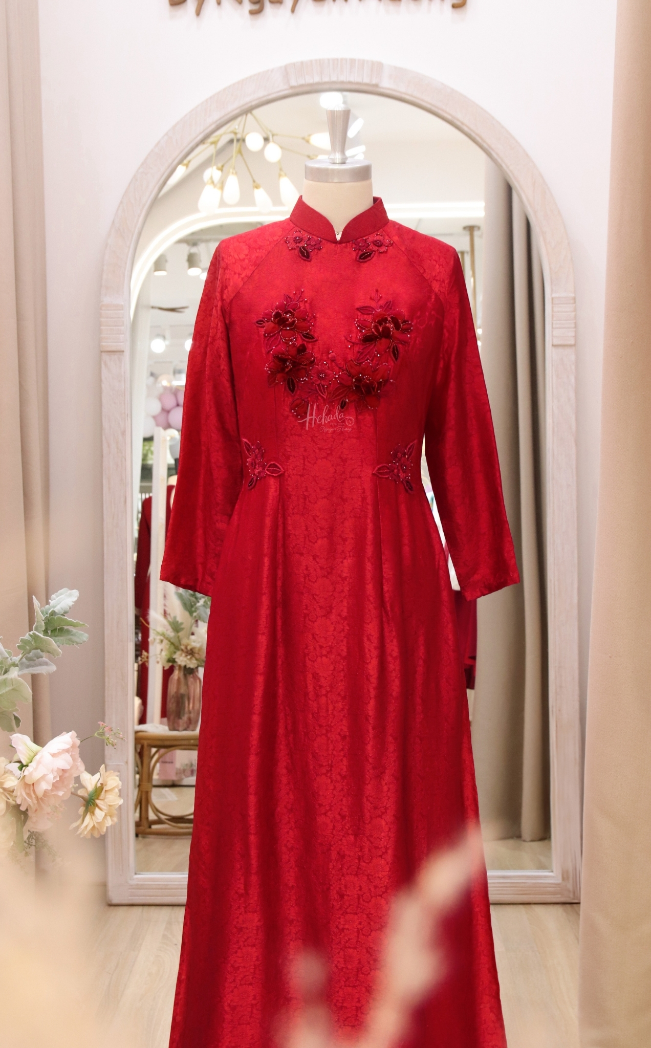 Áo Dài peony 3d 4