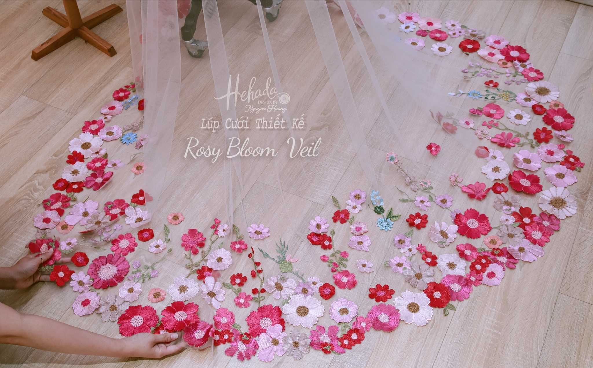 Rosy Bloom Veil  4