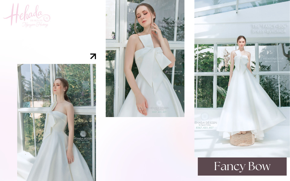 Váy cưới satin chữ A