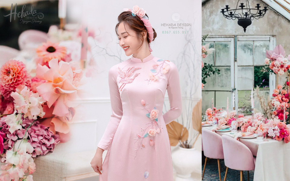 các loại vải may áo dài cưới