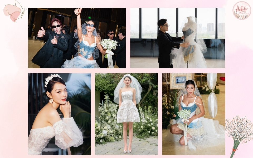 áo cưới ngắn tay