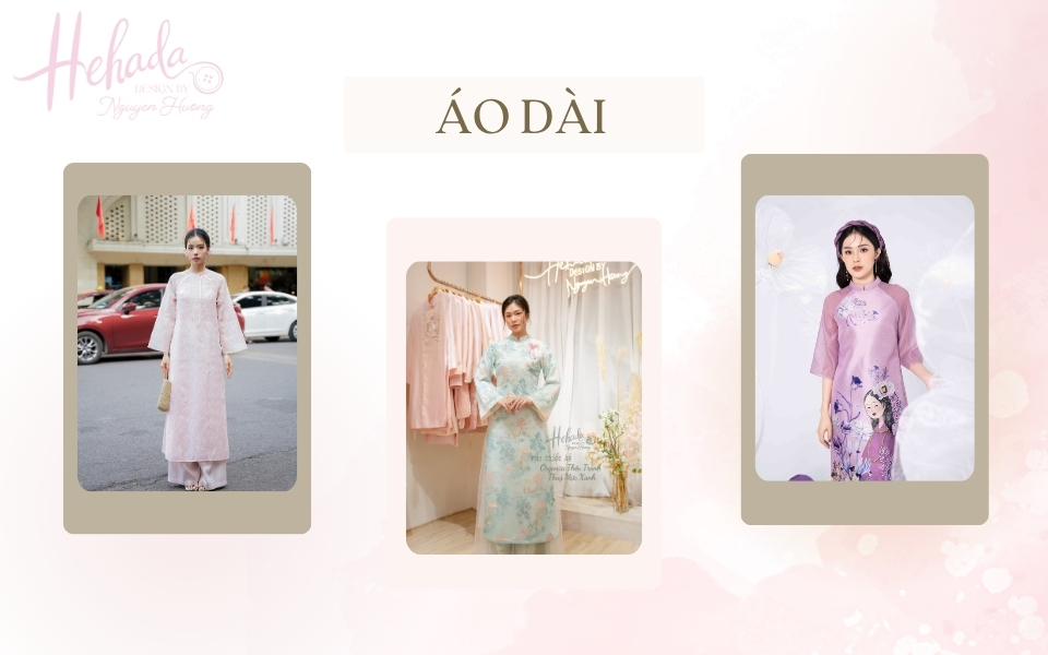 mẫu áo dài suông