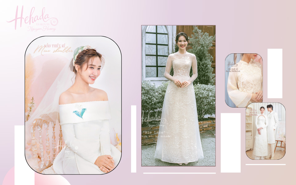 áo dài cưới cách tân