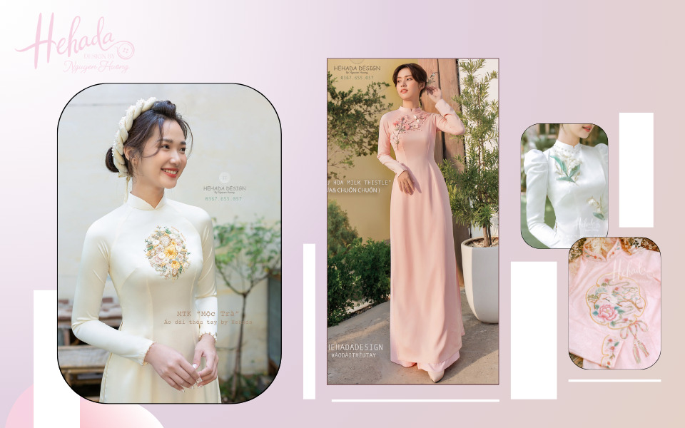 áo dài thiết kế tối giản