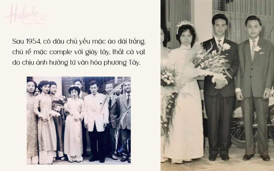 áo dài cưới ngày xưa