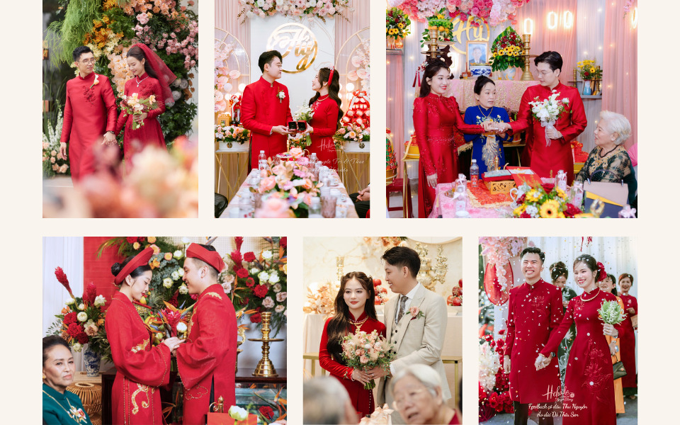 áo dài cưới truyền thống