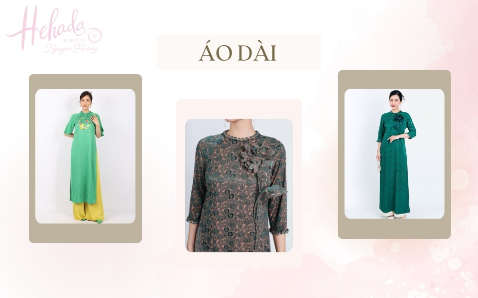 áo dài suông cổ tròn