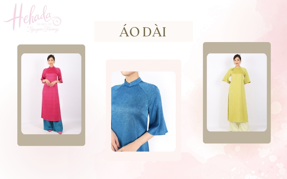 áo dài form suông màu sắc độc đáo