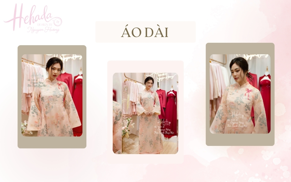 thiết kế áo dài suông