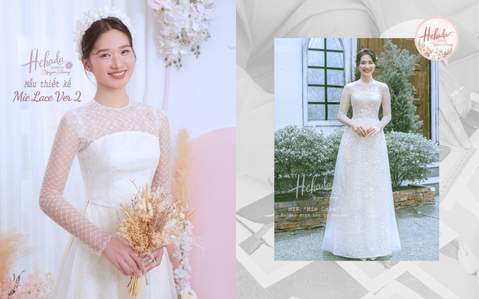 cổ áo dài đẹp cổ tròn