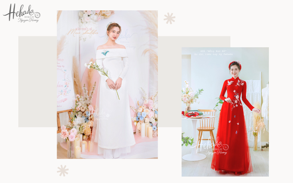 mẫu áo dài cưới