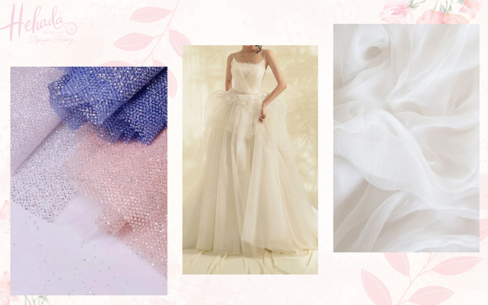 chat lieu tulle may váy cưới đẹp