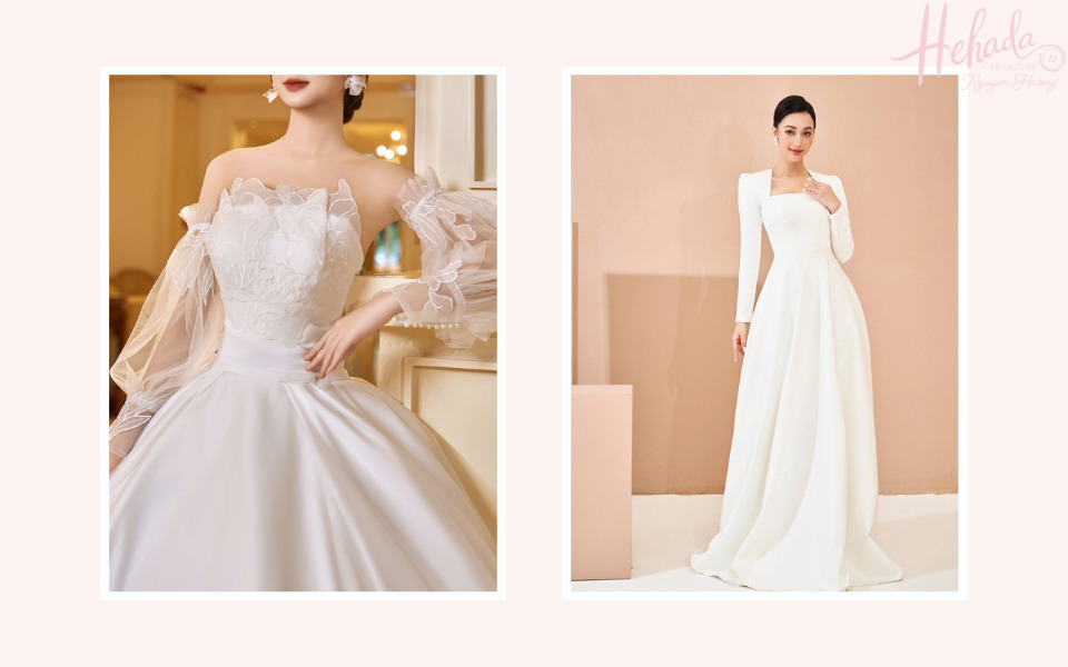 Chất liệu của váy cưới Hàn Quốc 