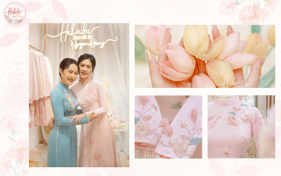 họa tiết, hoa văn áo dài bà sui