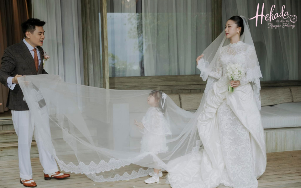 cách lựa chọn khăn voan đội đầu cô dâu