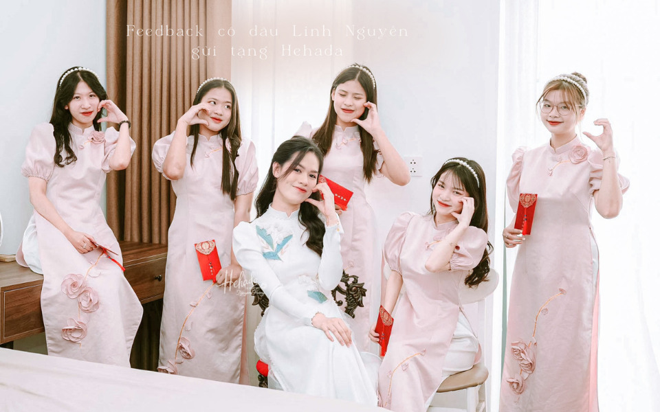 kiểu áo dài cưới màu trắng