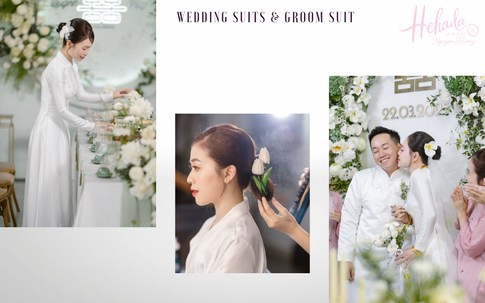 kiểu tóc búi với hoa