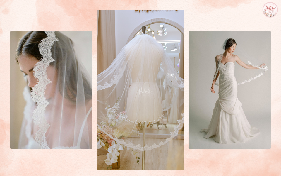 lúp cưới dài qua lưng