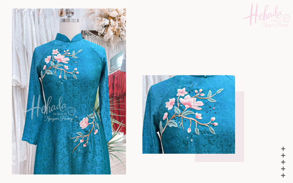 mẫu áo dài bà sui đẹp