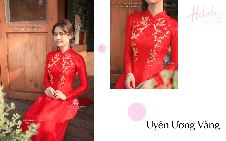 mẫu áo dài thêu tay đơn giản