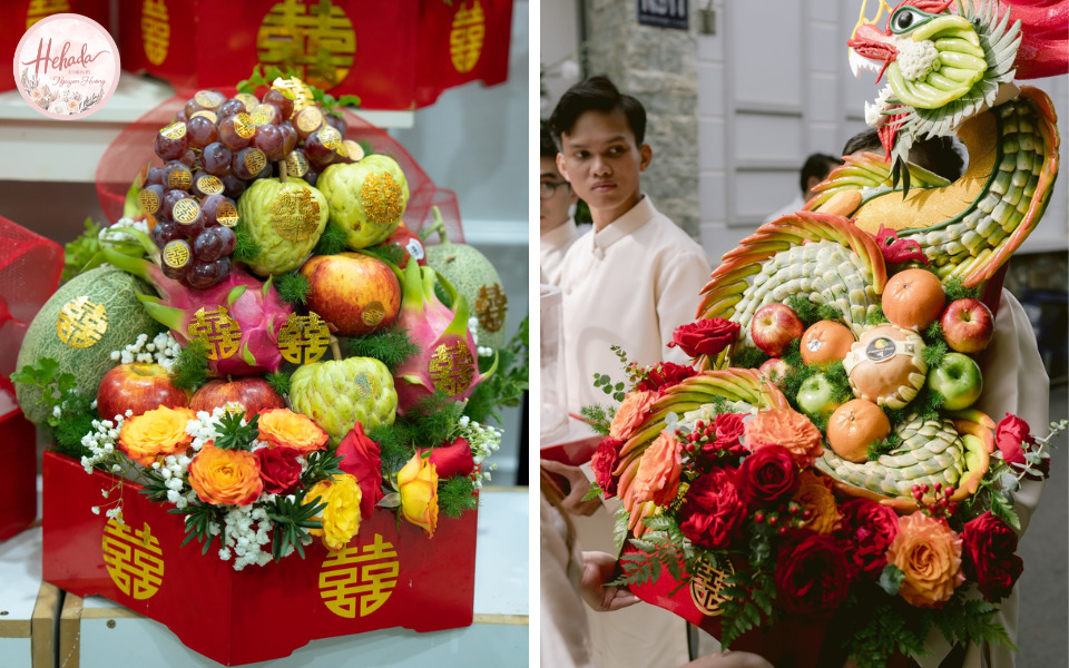 mâm cưới trái cây