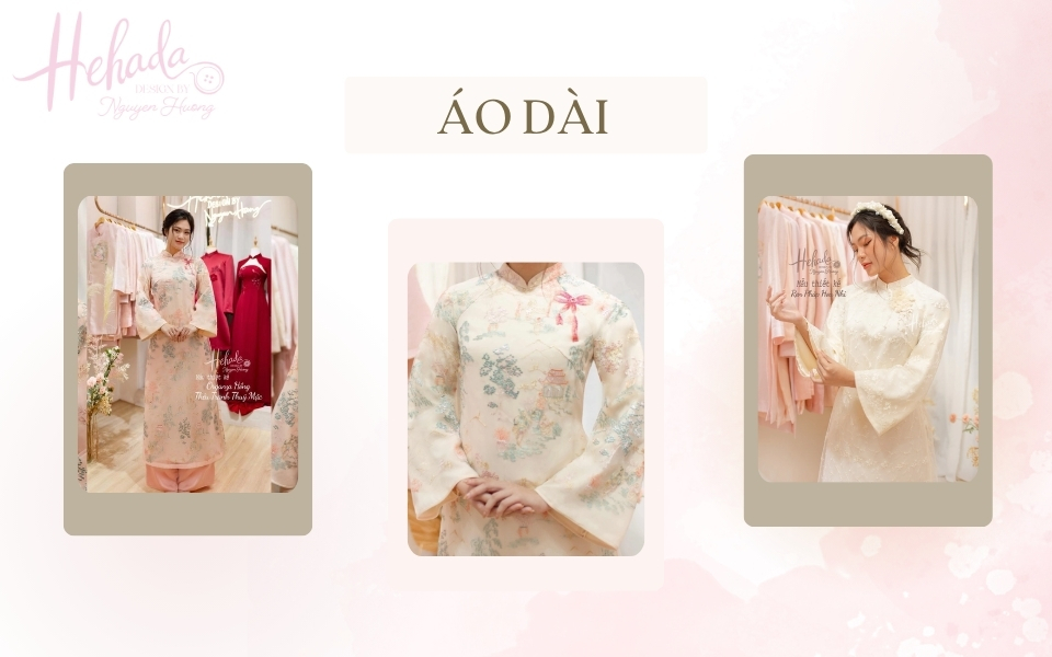 áo dài suông màu pastel
