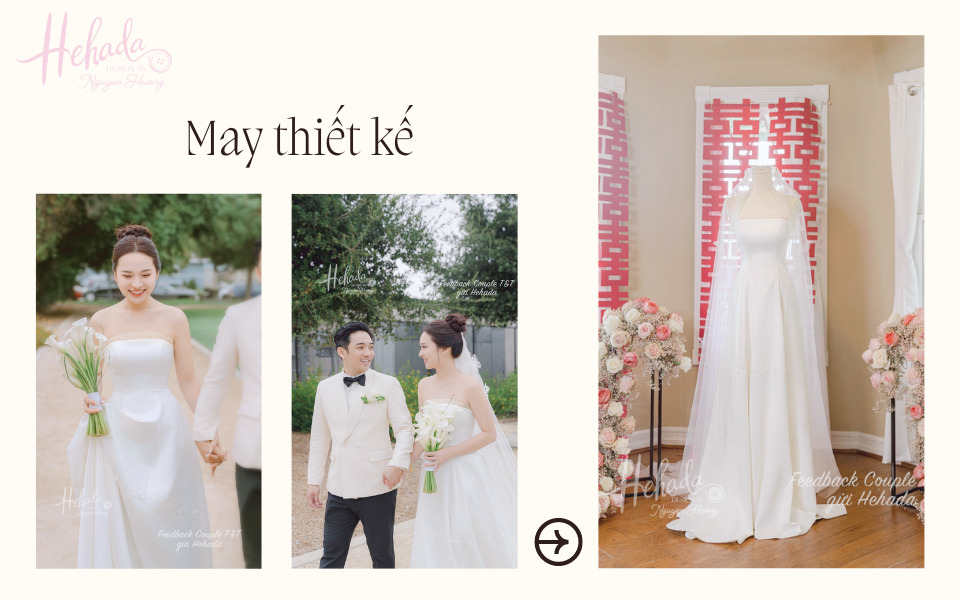 may váy cưới satin