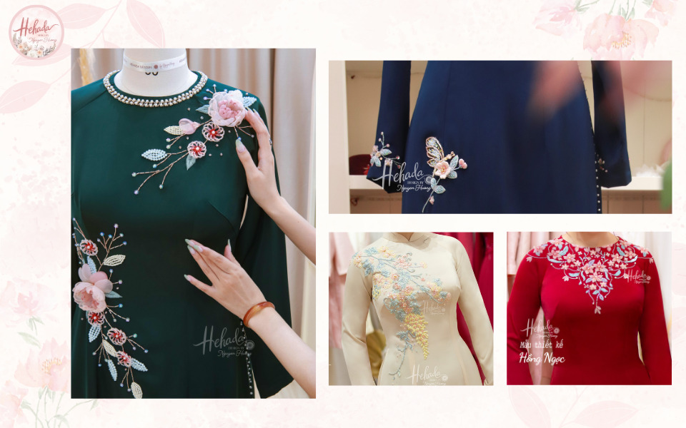 màu sắc áo dài cho mẹ cô dâu