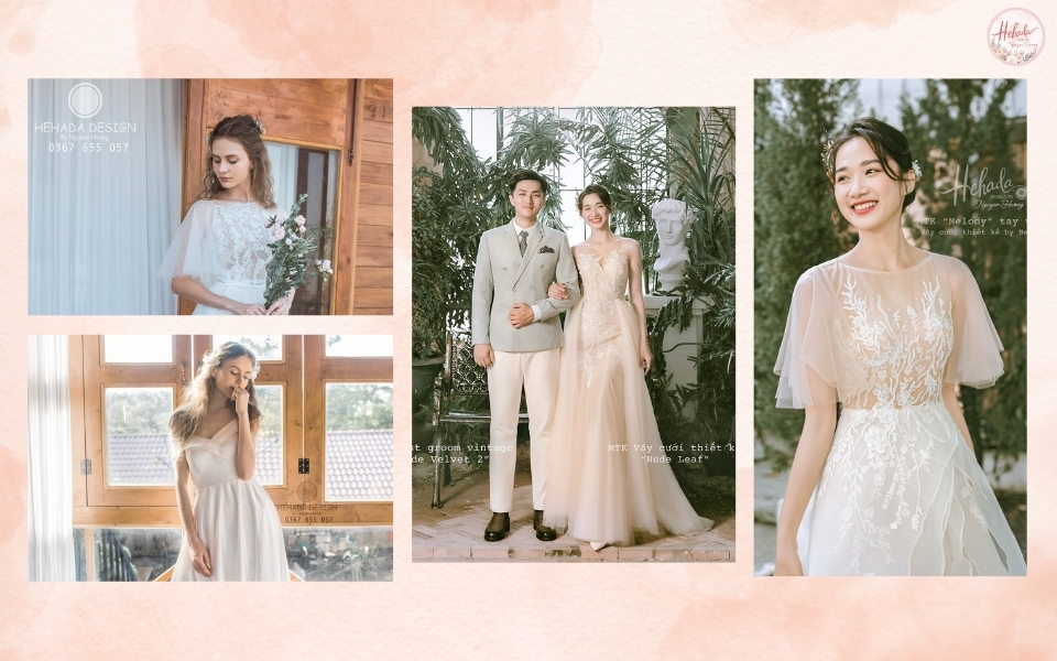 thiết kế váy cưới Hehada