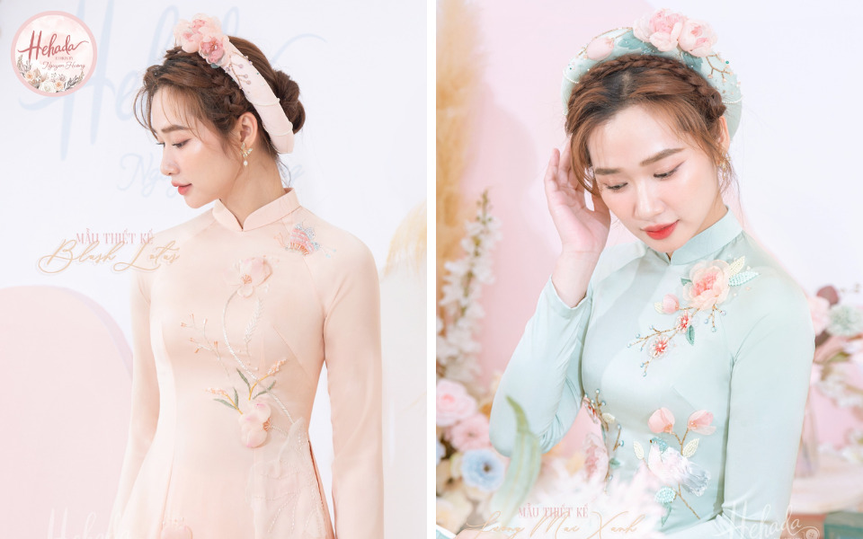 tết tóc đội mấn cô dâu