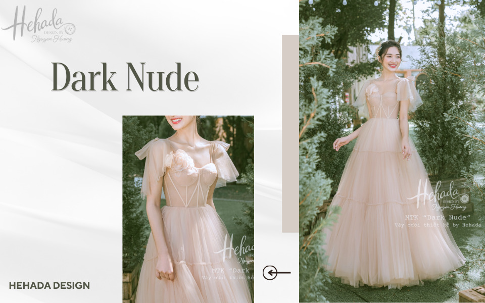 Váy cưới đi bàn form corset