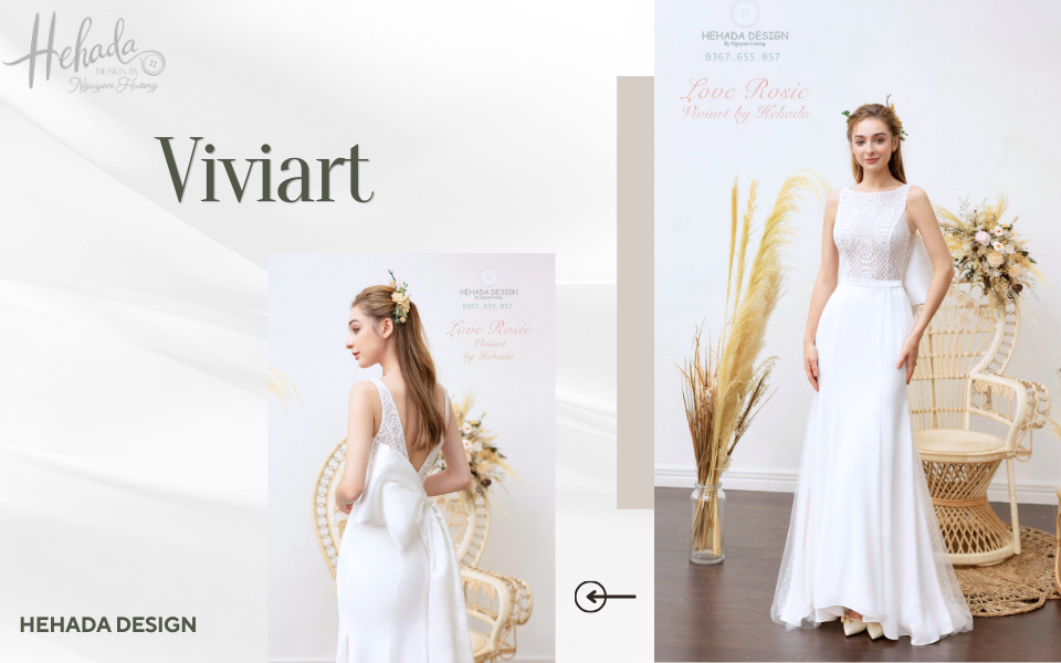 Váy đi bàn cô dâu cổ thuyền