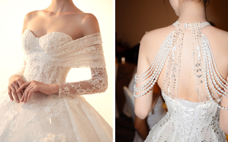 đặc điểm váy cưới soiree