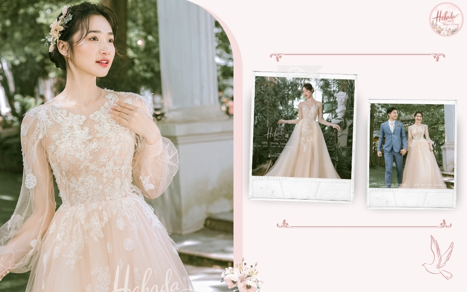 váy cưới công chúa sang trọng