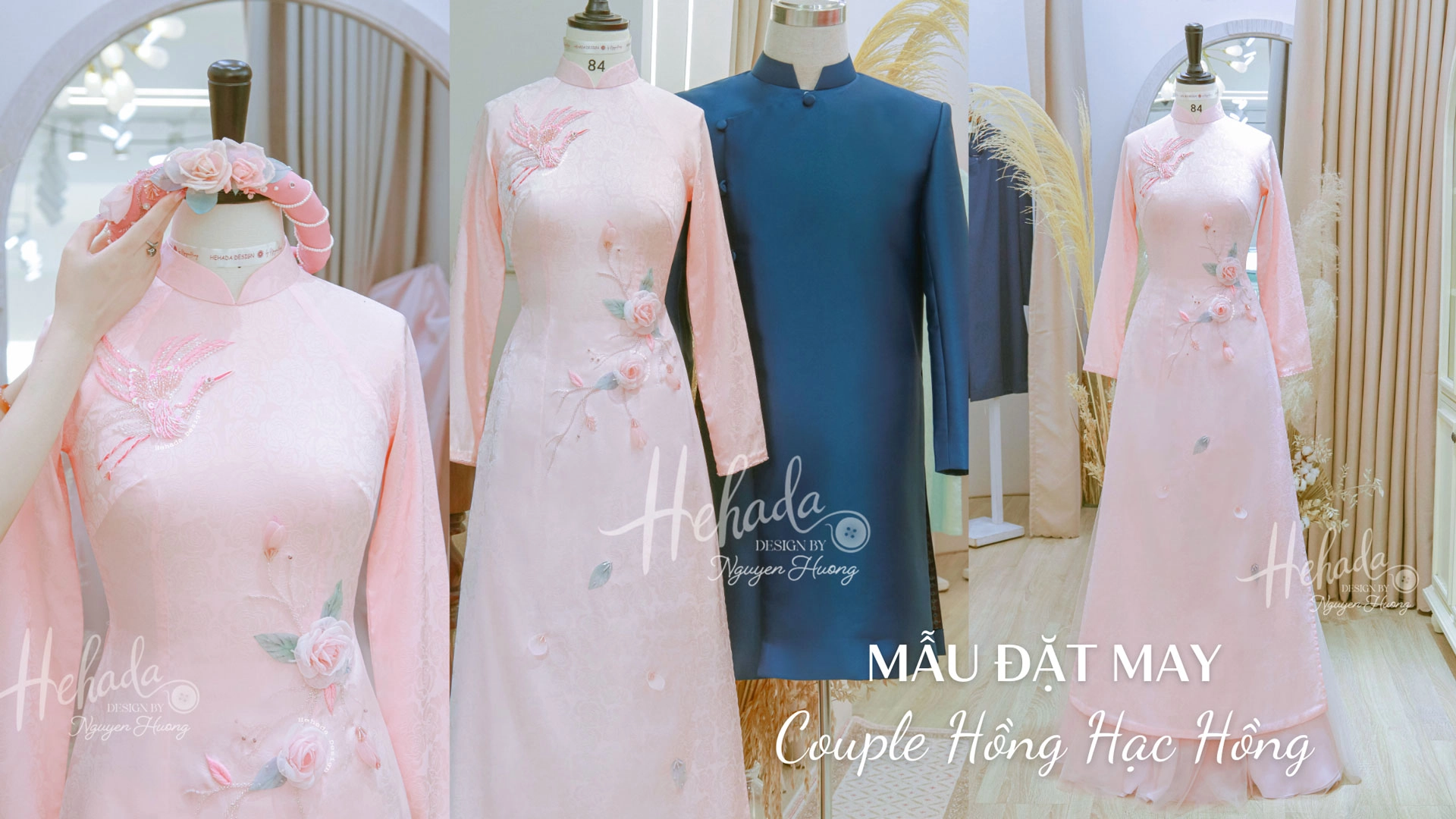 ao-dai-cap-doi-hong-hac-hong-