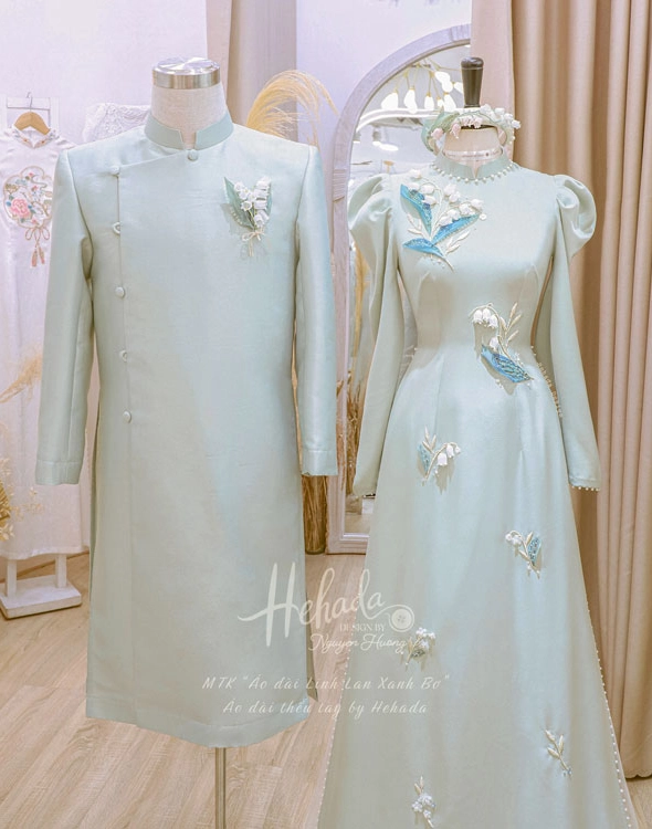 ao-dai-cap-doi-linh-lan-xanh-bo