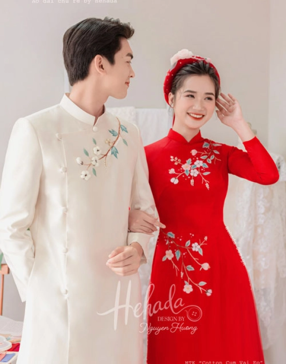 ao-dai-cap-doi-hoa-cotton