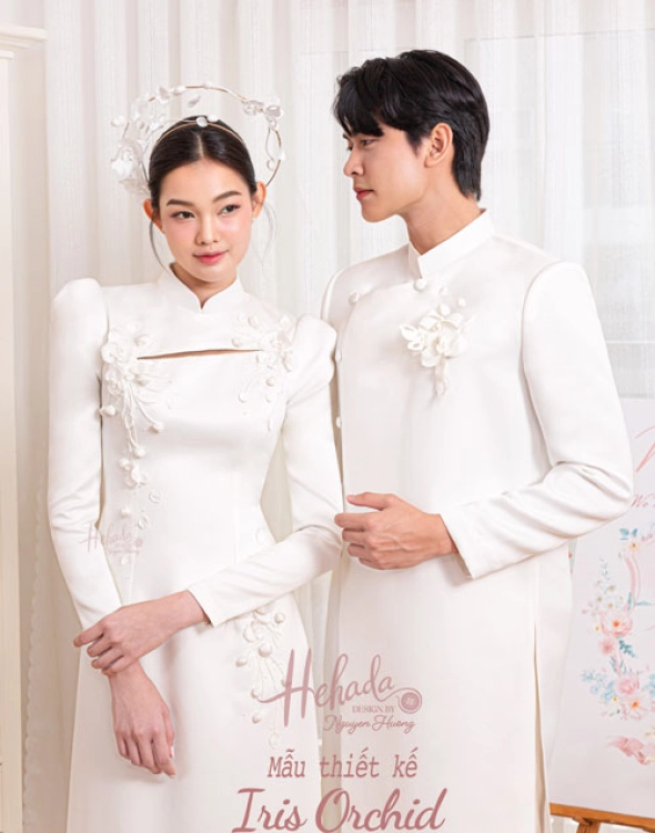 ao-dai-cap-doi-iris-orchid